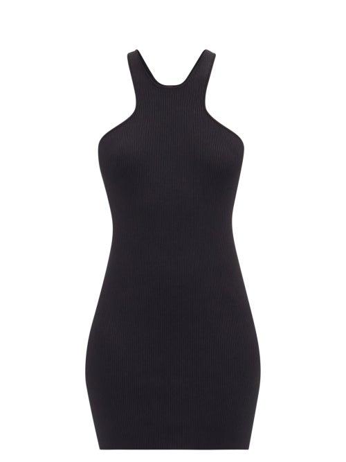 Matchesfashion.com Gauge81 - Avila Racerback Ribbed Mini Dress - Womens - Black