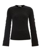 Chlo - Shell-stitched Cashmere Sweater - Womens - Black