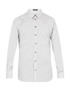 Alexander Mcqueen Harness Micro-checked Cotton-poplin Shirt