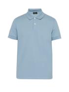 Matchesfashion.com Berluti - Leather Trimmed Cotton Piqu Polo Shirt - Mens - Light Blue