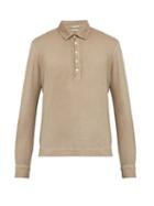 Matchesfashion.com Massimo Alba - Watercolour Dyed Cotton Polo Shirt - Mens - Beige