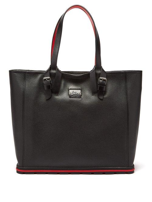 Matchesfashion.com Christian Louboutin - Kabiker Leather Tote Bag - Mens - Black Silver