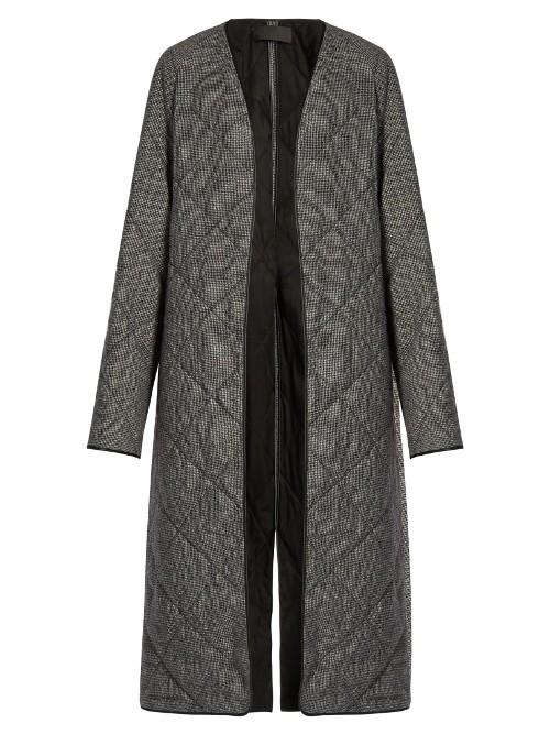 Haider Ackermann Ladouche Hound's-tooth Quilted-wool Coat
