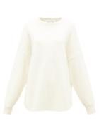 Matchesfashion.com Extreme Cashmere - No. 53 Crew Hop Oversized Cashmere-blend Sweater - Womens - Ivory