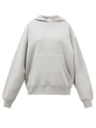 Raey - Recycled Cotton Blend-jersey Hooded Sweatshirt - Womens - Grey