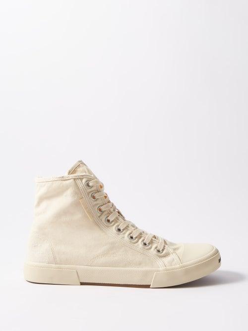Balenciaga - Paris Canvas High-top Trainers - Mens - White
