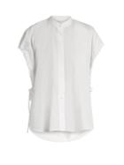 Helmut Lang Tie-side Cotton Poplin Shirt