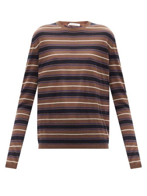 Ladies Rtw Max Mara - Marmo Sweater - Womens - Brown Stripe