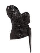Matchesfashion.com Dundas - Sequinned One-shoulder Wrap Top - Womens - Black