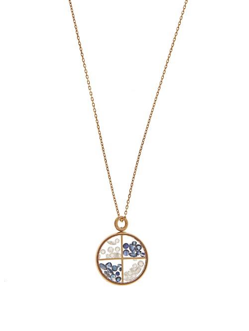 Aurélie Bidermann Fine Jewellery Diamond, Sapphire & Yellow-gold Necklace