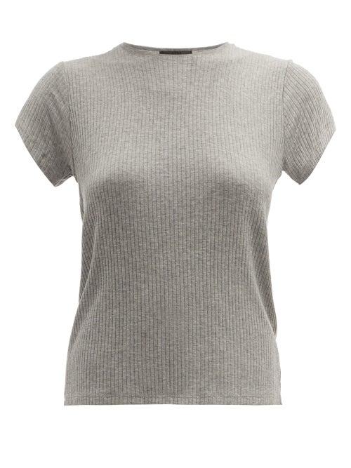 Matchesfashion.com Atm - Wide Rib T Shirt - Womens - Grey