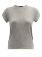 Matchesfashion.com Atm - Wide Rib T Shirt - Womens - Grey