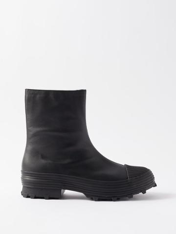Camperlab - Traktori Leather Ankle Boots - Mens - Black
