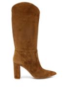 Matchesfashion.com Gianvito Rossi - Navarre 85 Suede Boots - Womens - Tan