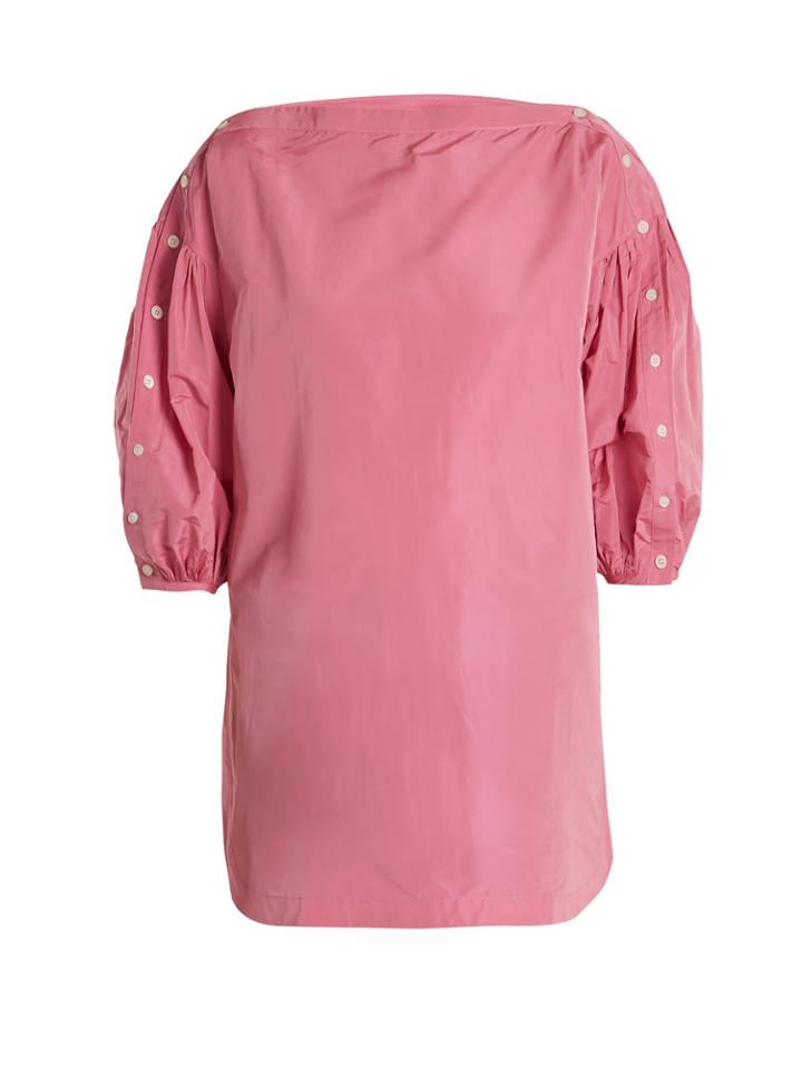 Rachel Comey Billow-sleeved Taffeta Top