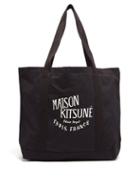 Matchesfashion.com Maison Kitsun - Palais Royal Cotton-canvas Tote Bag - Mens - Black