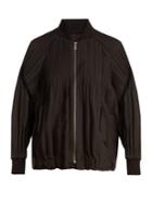 Pleats Please Issey Miyake Jaunty Pleated Bomber Jacket
