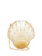 Matchesfashion.com Gucci - Broadway Crystal Embellished Seashell Bag - Womens - Yellow Multi