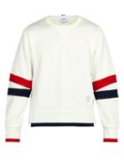 Matchesfashion.com Thom Browne - Articulated Striped Cotton Jersey Sweatshirt - Mens - White
