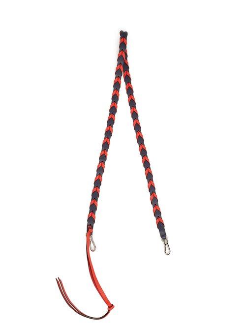 Matchesfashion.com Loewe - Braided Leather Bag Strap - Womens - Navy Multi