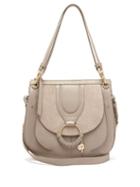 Matchesfashion.com See By Chlo - Hana Suede And Leather Satchel Cross Body Bag - Womens - Grey
