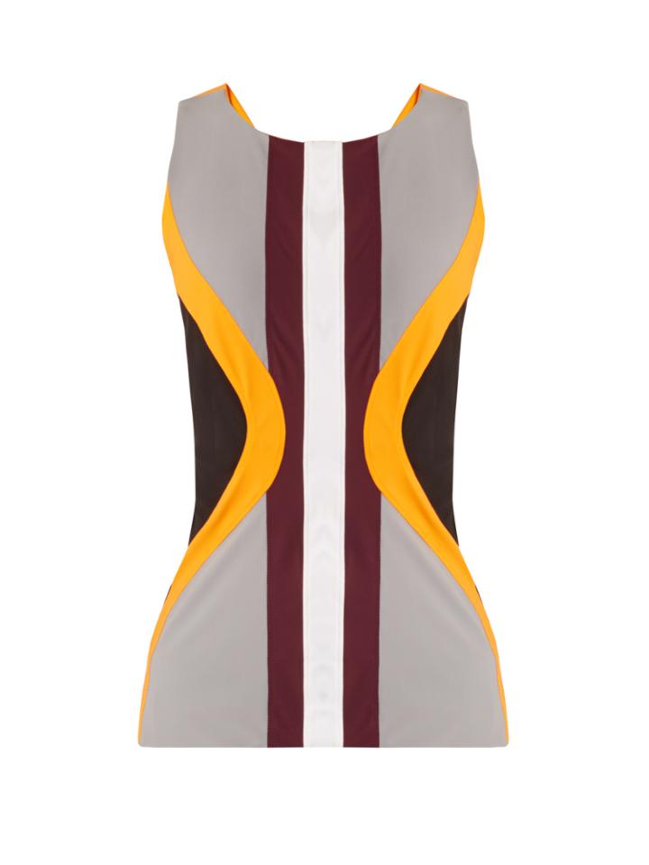No Ka'oi Moku Contrast-panel Sleeveless Performance Top