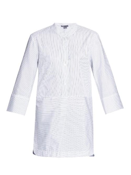 Vince Striped Cotton-poplin Shirt