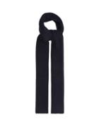Matchesfashion.com Ganni - Ribbed Recycled Wood-blend Scarf - Womens - Navy