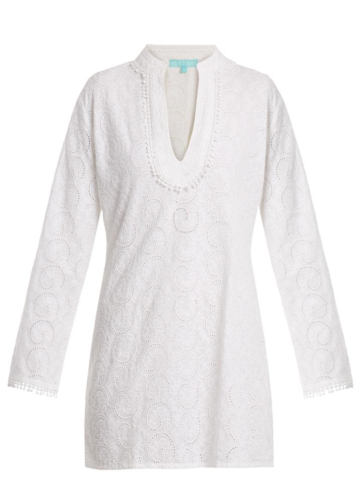 Melissa Odabash Charlotte Broderie-anglaise Cotton Kaftan