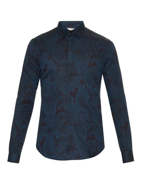 Burberry London Southbrook Abstract-print Cotton Shirt