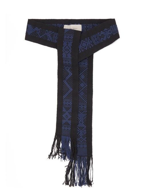 Matchesfashion.com Pippa Holt - No.85 Handwoven Cotton Belt - Womens - Navy Multi