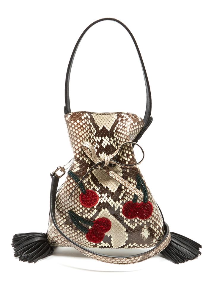 Altuzarra Ghianda Small Bucket Python Cross-body Bag