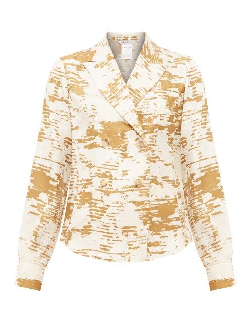 Matchesfashion.com Max Mara - Eris Blouse - Womens - White Gold