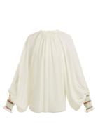 Chloé Balloon-sleeve Silk-georgette Blouse