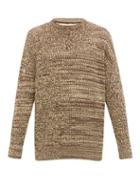 Matchesfashion.com Jil Sander - Brioche-knit Crew-neck Cotton Sweater - Mens - Brown