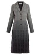 Matchesfashion.com Gabriela Hearst - Ramirez Single Breasted Dgrad Check Coat - Womens - Grey Multi