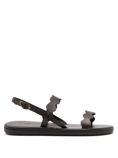 Matchesfashion.com Ancient Greek Sandals - Afros Upcycled-leather Sandals - Womens - Black