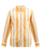 Wales Bonner - Sunrise Cotton-blend Poplin Shirt - Mens - Orange Multi