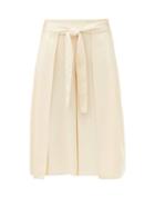 Matchesfashion.com See By Chlo - High-rise Belted Crepe Culottes - Womens - Cream