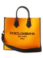 Dolce & Gabbana - Logo-appliqu Canvas Tote - Mens - Orange