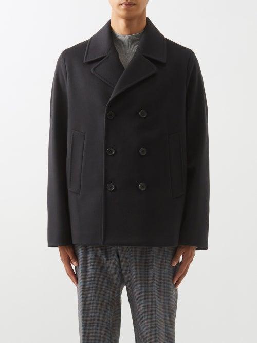 Paul Smith - Wool-blend Felt Peacoat - Mens - Navy