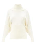 Matchesfashion.com Alexandre Vauthier - Roll-neck Ribbed-knit Sweater - Womens - White