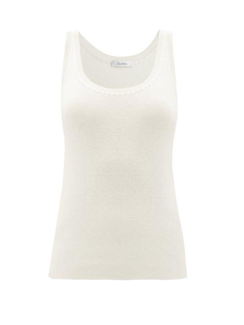 Ladies Rtw Max Mara - Plava Tank Top - Womens - Ivory