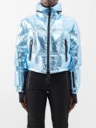 Moncler Grenoble - Valsory Metallic-ripstop Down Ski Jacket - Womens - Light Blue