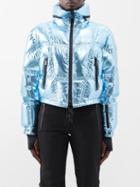 Moncler Grenoble - Valsory Metallic-ripstop Down Ski Jacket - Womens - Light Blue