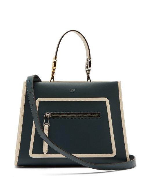 Matchesfashion.com Fendi - Runaway Leather Bag - Womens - Green Multi