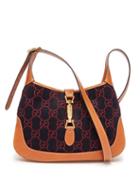 Gucci - Jackie 1961 Small Gg-embroidered Felt Bag - Womens - Navy Multi