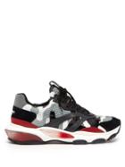 Matchesfashion.com Valentino - Bounce Raised Sole Low Top Trainers - Mens - Grey Multi