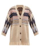 Ladies Rtw Weekend Max Mara - Orche Cardigan - Womens - Beige Print