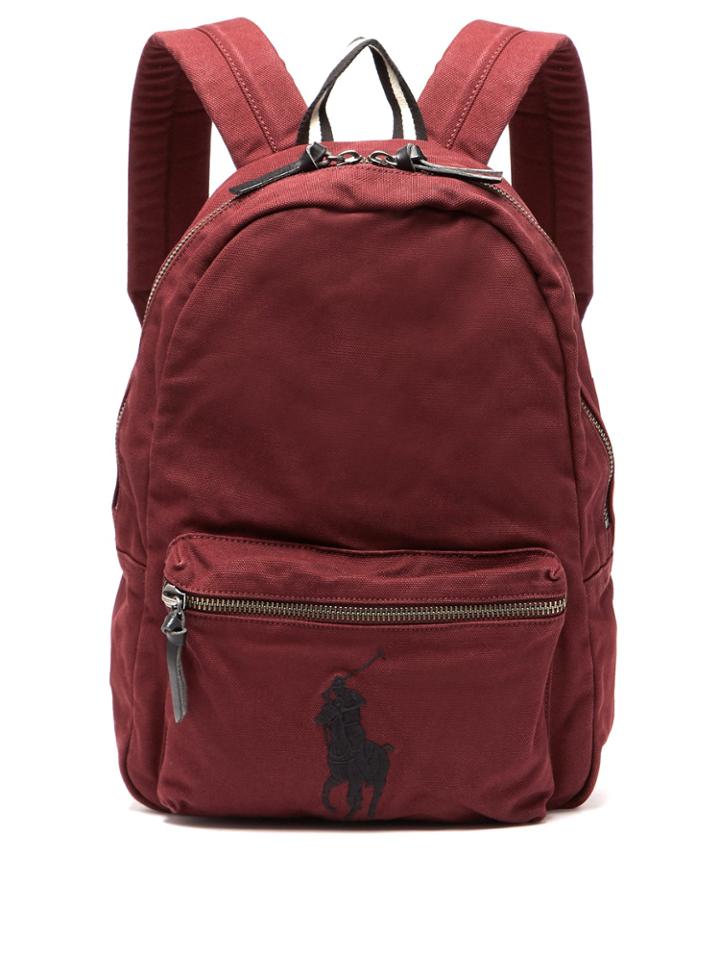 Polo Ralph Lauren Logo-embroidered Canvas Backpack